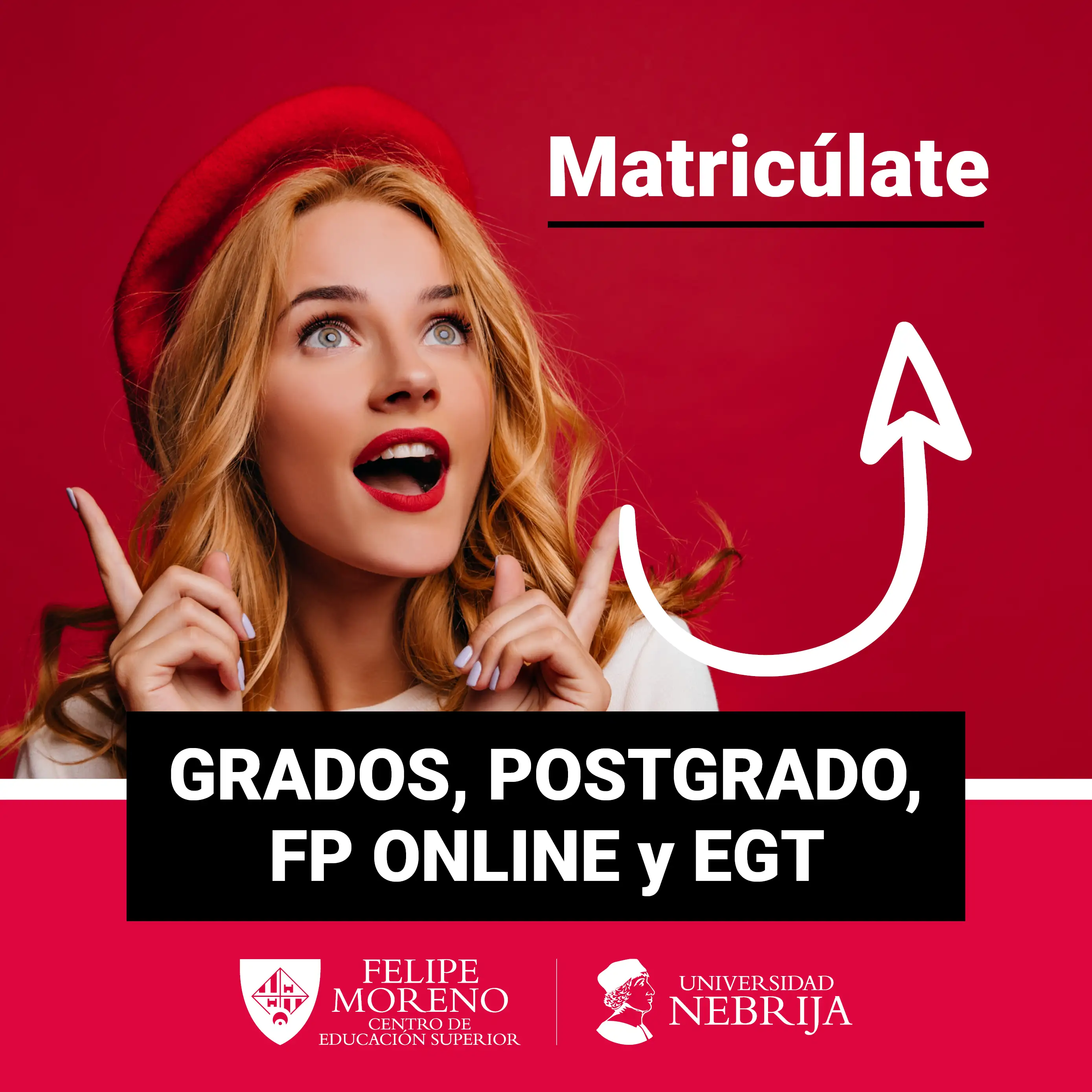 Ya puedes reservar tu plaza en el CES Felipe Moreno - Nebrija en los estudios de Grado universitario, Postgrado, Formación Profesional Online y Especialista en Gestión Turística